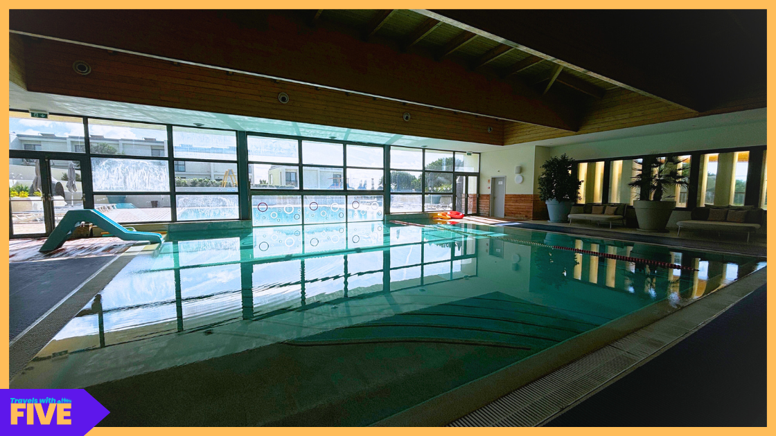 The indoor pool at Martinhal Sagres